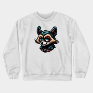 Cartoon style raccoon Crewneck Sweatshirt